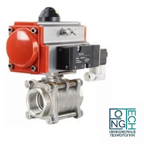 Шаровый кран нержавеющий с пневмоприводом одностороннего действия (с пружинным возвратом) ABRA BV11 KP/KPM Quifer KPM (-29°C...+80°C) Ду 15-100 Шаровый кран нержавеющий с пневмоприводом одностороннего действия (с пружинным возвратом) ABRA BV11 KP/KPM Quifer KPM (-29°C...+80°C) Ду 15-100 Краснодар