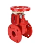 Задвижка клиновая 30ч39р (аналог МЗВГ) DN.ru GVWN1414S-2W-F-S signal box red Ду65 Ру10/16 фланцевая, корпус - чугун GGG50, уплотнение - силикон, со штурвалом и невыдвижным штоком, с устройством контроля положения, цвет - красный Краснодар