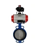 Затвор дисковый поворотный DN.ru WBV1413E-2W-Fb-H Ду250 Ру16, корпус - чугун GGG50, диск - чугун GGG40, уплотнение - EPDM, с пневмоприводом DN.ru PA-SA-210 с возвратными пружинами, пневмораспределителем 4М310-08 24В NAMUR, БКВ APL-410N EX Краснодар