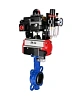Затвор дисковый поворотный DN.ru WBV1132N-2W-Fb-H Ду250 Ру16, корпус - чугун GG25, диск - нержавеющая сталь 316L, уплотнение - NBR, с пневмоприводом DN.ru PA-DA-140, пневмораспределителем 4М310-08 24В NAMUR, БКВ APL-410N EX, БПВ AFC2000 Краснодар