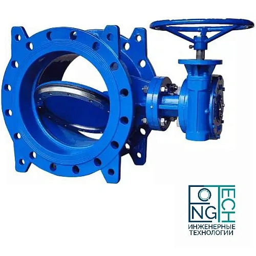 Затвор дисковый поворотный фланцевый двухэксцентриковый чугунный с чугунным диском манжета EPDM с редуктором Benarmo Ду200-1200 Ру10/16 Затвор дисковый поворотный фланцевый двухэксцентриковый чугунный с чугунным диском манжета EPDM с редуктором Benarmo Ду200-1200 Ру10/16 Краснодар