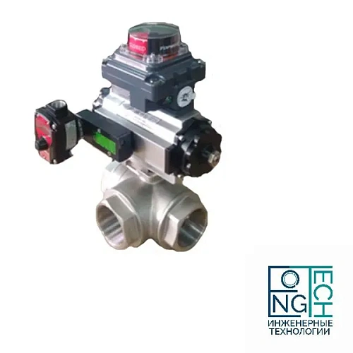 Кран шаровый нержавеющий с пневмоприводом ABRA BV15T  двойного действия Quifer KP (-29°C...+80°C) Ду 15-50 Кран шаровый нержавеющий с пневмоприводом ABRA BV15T  двойного действия Quifer KP (-29°C...+80°C) Ду 15-50 Краснодар