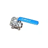Шаровые краны полнопроходные нержавеющие из стали AISI316 (CF8M) ABRA-BV11 DN8-100 PN40 резьба/резьба c ISO верхним фланцем Краснодар