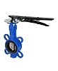 Затвор дисковый поворотный DN.ru WBV1132N-2W-Fb-H Ду300 Ру16 межфланцевый, корпус - чугун GG25, диск - нержавеющая сталь 316L, уплотнение - NBR, с рукояткой Краснодар