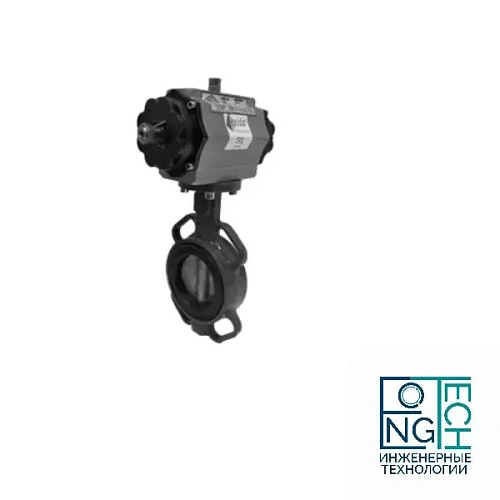 Затвор поворотный дисковый с пневмоприводом ABRA 826 двойного действия Quifer KP (-29°C...+80°C) Ду 32-300 Затвор поворотный дисковый с пневмоприводом ABRA 826 двойного действия Quifer KP (-29°C...+80°C) Ду 32-300 Краснодар