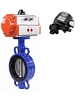 Затвор дисковый поворотный DN.ru WBV1413E-2W-Fb-H Ду250 Ру16, корпус - чугун GGG50, диск - чугун GGG40, уплотнение - EPDM, с пневмоприводом DN.ru PA-SA-210 и с электропневматическим поворотным позиционером DN.ru YT-1000RSN с обратной связью Краснодар
