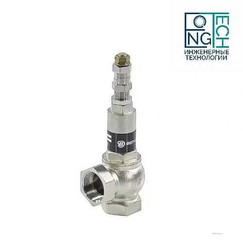 Клапан предохранительный угловой латунь никель Ру16 Benarmo Клапан предохранительный угловой латунь никель Ру16 Benarmo Краснодар