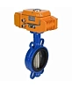 Затвор дисковый поворотный DN.ru WBV1413E-2W-Fb-H Ду65 Ру16, корпус - чугун GGG50, диск - чугун GGG40, уплотнение - EPDM, с электроприводом DN.ru QT-N-005EM-B1-220VAC-У1 DAR 220В (0-10В) Краснодар