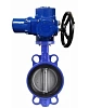 Затвор дисковый поворотный DN.ru WBV1132N-2W-Fb-H Ду80 Ру16, корпус - чугун GG25, диск - нержавеющая сталь 316L, уплотнение - NBR, с электроприводом DN.ru QT-N-005M-O2-220VAC-У1 220В Краснодар
