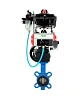 Затвор дисковый поворотный DN.ru WBV1413E-2W-Fb-H Ду50 Ру16, корпус - чугун GGG50, диск - чугун GGG40, EPDM, с пневмоприводом PA-DA-065, пневмораспределителем 4М310-08 220В NAMUR, БКВ APL-410N EX, ручным дублером MON1-250-T26-ISO, БПВ AFC2000 Краснодар
