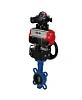Затвор дисковый поворотный DN.ru WBV1413E-2W-Fb-H Ду50 Ру16, корпус - чугун GGG50, диск - чугун GGG40, EPDM, с пневмоприводом PA-DA-065 двойного действия, пневмораспределителем 4М310-08 24В NAMUR, БКВ APL-210N, ручным дублером MON1-250-T26-ISO Краснодар