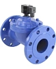 Клапан электромагнитный DN.ru VS610-EF-NC-220VAC Ду80 Ру10, соленоидный двухходовой, корпус - чугун, уплотнение - EPDM, фланцевый, нормально-закрытый, пилотный, катушка - 220В Краснодар