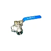 Шаровые краны трехходовые нержавеющие из стали AISI316 (CF8M) ABRA-BV15 DN8-80 PN40 резьба/резьба c ISO верхним фланцем, с рукояткой, T-порт и L- порт Краснодар