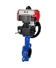 Затвор дисковый поворотный DN.ru WBV1132N-2W-Fb-H Ду40 Ру16, корпус - чугун GG25, диск - нержавеющая сталь 316L, уплотнение - NBR, с пневмоприводом PA-DA-052 двойного действия, пневмораспределителем 4М310-08 220В NAMUR, ручным дублером MON1-250-T26-ISO Краснодар