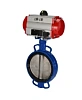 Затвор дисковый поворотный DN.ru WBV1413E-2W-Fb-H Ду200 Ру16, корпус - чугун GGG50, диск - чугун GGG40, уплотнение - EPDM, с пневмоприводом DN.ru PA-DA-130 и пневмораспределителем 4М310-08 24В NAMUR Краснодар