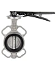 Затвор дисковый поворотный DN.ru WBV3232N-2W-Fb-H Ду80 Ру16 межфланцевый, корпус - нержавеющая сталь 316L, диск - нержавеющая сталь 316L, уплотнение - NBR, с рукояткой, квадрат 9х9, F05 Краснодар