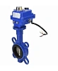 Затвор дисковый поворотный DN.ru WBV1432E-2W-Fb-H Ду50 Ру16, корпус - чугун GGG50, диск - нержавеющая сталь 316L, уплотнение - EPDM, с электроприводом DN.ru QT-N-003EM-O1-12VDC-У1 blue 12В Краснодар