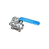 Шаровые краны полнопроходные нержавеющие из стали AISI316 (CF8M) ABRA-BV61 DN8-100 PN40 сварка/сварка стандартные патрубки c ISO верхним фланцем Краснодар