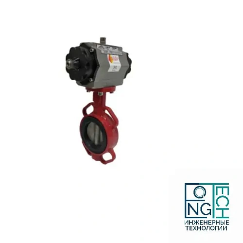 Затвор поворотный межфланцевый с пневмоприводом ABRA 866 двойного действия Quifer KP (-29°C...+80°C) Ду 32-300 Затвор поворотный межфланцевый с пневмоприводом ABRA 866 двойного действия Quifer KP (-29°C...+80°C) Ду 32-300 Краснодар