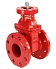 Задвижка клиновая 30ч939р (аналог МЗВ) DN.ru GVWN1414E-2W-F Ду80 Ру16 двусторонняя, фланцевая, клин - обрезиненный, шпиндель - невыдвижной, корпус - чугун, уплотнение - EPDM, с голым штоком, цвет - красный Краснодар