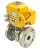 Кран шаровой DN.ru BV3232P(2pc)-FP-F-ISO-H Ду25 Ру40, корпус - сталь 316, уплотнение - PTFE, полнопроходной фланцевый с электроприводом QT-N-003EM-O1-220VAC-У1 Краснодар