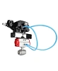 Кран шаровой DN.ru BV3232P(2pc)-FP-T-ISO-H Ду15 Ру63, полнопроходной внутренняя резьба, нержавеющая сталь SS316, уплотнение - PTFE, с пневмоприводом PA-DA-052 двойного действия и с электропневматическим поворотным позиционером YT-1000RSN с обратной связью Краснодар