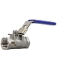 Кран шаровой DN.ru BV3232P-SP-T-H Ду8 Ру63 стандартнопроходной двухходовой, нержавеющая сталь SS316, внутренняя резьба, уплотнение - PTFE, ручка-рычаг Краснодар